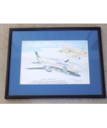 Continental Airlines &quot;Casting A Giant Shadow&quot; Lithograph #6 of 350 Frame... - £100.82 GBP