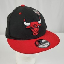 Chicago Bulls New Era 9Fifty Hat Cap Snapback Embroidered Logos &amp; Pin Wool Blend - £15.17 GBP