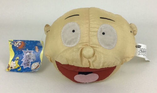Rugrats Tommy Pickles Bean Bag 6" Plush Stuffed Head Toy Nickelodeon 1998 w Tags - $14.80