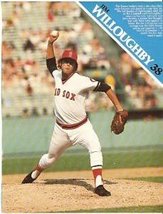 BOSTON RED SOX 1977 PINUP PHOTOS BILL LEE JIM WILLOUGHBY - $1.99
