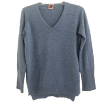IL LANIFICIO Italian Cashmere V-Neck Sweater Womens US S Italian 40 Light Blue - £29.97 GBP