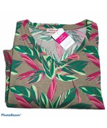 Fresh Produce Women’s S/S V-Neck T-Shirt.Rainbow Foliage.Cobblestone.Sz.... - $32.73
