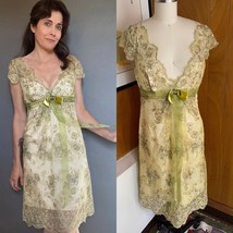 David Fielden Sposa England Wedding Lace Sequin Dress Uk 14 Us 10 8 6 M Green - £119.08 GBP