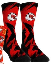 ONE PAIR - KANSAS CITY CHIEFS - ROCK&#39;EM SOCKS - L/XL - SUPER BOWL LIX - ... - $18.76