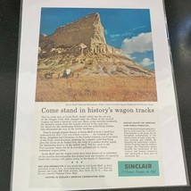 1958 Sinclair Oil Scotts Bluff National Monument NE Vintage Magazine Pri... - $13.80 CAD