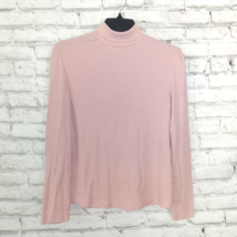 Zara Shirt Juniors 13 14 Pink Long Sleeve Turtleneck Stretch Basic Layering Top - £15.58 GBP
