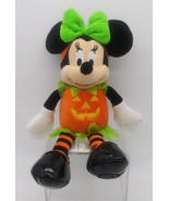 Disney Store Original Minnie Mouse Halloween Pumpkin Plush 16&quot; Authentic  - £14.86 GBP