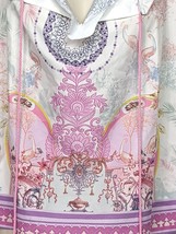 Order Plus Womens Boho Blouse Top Size Large Multicolor Geometric Tasseled - $25.74