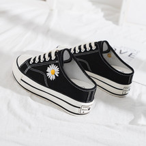 Summer New Style Canvas Shoes Women&#39;s No Heel Little Daisy Thick Bottom Casual L - £24.43 GBP