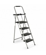 Folding 4-Step Ladder with Tool Tray Non-Slip Footpads and Pedals - Colo... - €129,64 EUR