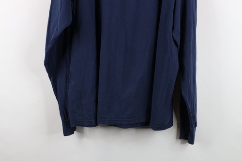 Vtg 90s Mens XL Faded Block M University of Michigan Long Sleeve T-Shirt Blue Item image 15