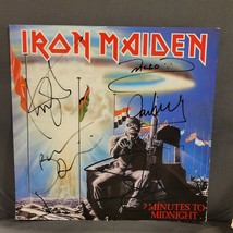 Iron Maiden signed lp 2 Minutes to Midnight, 5 members, Original, Vintag... - $4,193.99 MXN