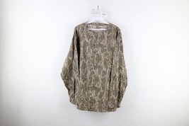 Vintage Mens 3XL Faded Mossy Oak Camouflage Long Sleeve Pocket T-Shirt Cotton - £46.42 GBP