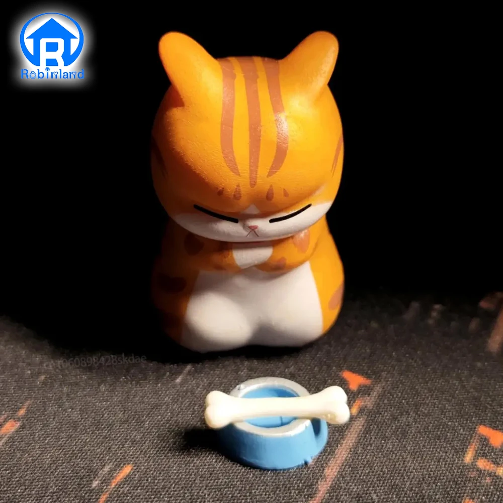  9pcs mini cat ornaments figures statue cute model desktop toys gifts for room children thumb200