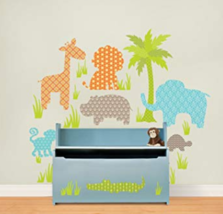 Wall Pops Jungle Friends Kit Wall Decals 41Pieces - $13.86