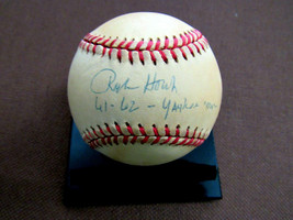 Ralph Houk 61-62 Yankees Manager Signed Auto Vintage Game Used Oal Baseball Jsa - £110.99 GBP