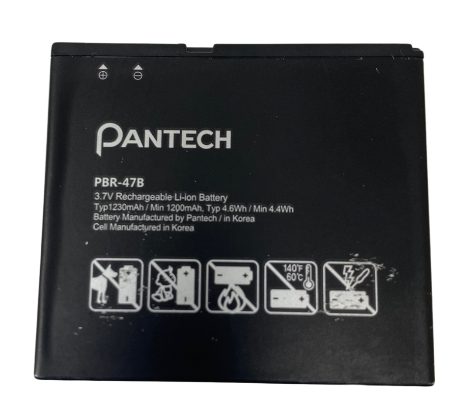 Genuine Battery PBR-47B Replacement For Pantech Vybe P6070 3.7V 1230mAh OEM - $7.19