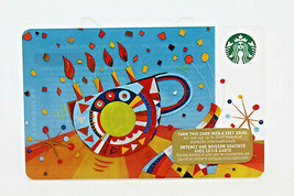 Starbucks Coffee 2015 Gift Card Party Time Holiday Candles Mug Cup Zero Balance - £8.66 GBP