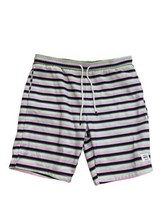 WESC Shorts Size XXL 2XL Mens Marty Multi Stripe Knit Sweatshorts Pockets - £43.61 GBP