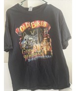 Motorcycle T-Shirt, Size XL, Old Bikes &amp; Good Whiskey, Better w/ Age - £11.67 GBP