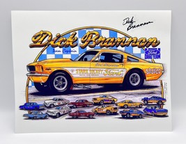 Dick Brannan lllustrated Race Car Showcase, Autographed Tribute, K Scott Teeters - £44.85 GBP