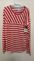 Arizona Girls&#39; Red Striped Kids&#39; Blouse Size Medium 10/12 (Reg), New With Tags - £11.34 GBP