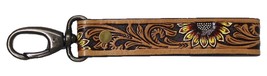 Horse Western Tooled Handcrafted Leather Lanyard Strap Keychain Key Fob - $24.74+