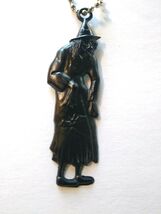 Halloween Plastic Witch Keychain Gothic Spooky Gift Black Creepy Cool Vi... - $8.90