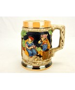 Porcelain Beer Stein, Tree Handle, Hand Painted German Artwork, Vintage,... - $20.02 CAD