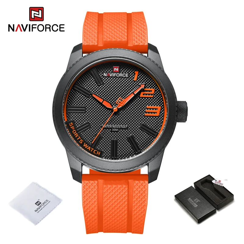 Rce luxury silicone strap mens watches waterproof sport quartz military watch men clock thumb200