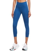 Nike Womens One Plus Size Cropped Leggings Color Blue/White Size 1X - £30.84 GBP