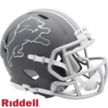 *Sale* Detroit Lions (Slate) Speed Mini Nfl Football Helmet Riddell! - £33.31 GBP
