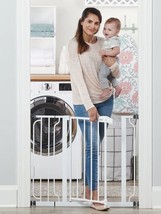 Easy Step 38.5 Inch Wide Walk Thru Baby Gate Includes 6 Inch Extension K... - £58.85 GBP