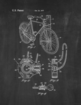 Bicycle Lock Patent Print - Chalkboard - £6.13 GBP+