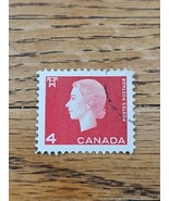 Canada Stamp Queen Elizabeth 4c Used Red Side Profile - $1.99