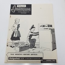 Hotpoint Servicegram August 1953 Amphobe Junior MW6 Disposal 10LD7 Cloth... - $18.95