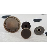 Red Valentino Studded Snap Button Round Rusted Bronze Engraved - Free Sh... - $60.28 CAD