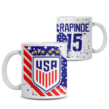 Megan Rapinoe #15 USWNT Soccer FIFA Women&#39;s World Cup 2023 Ceramic Mug  - $27.36 CAD+