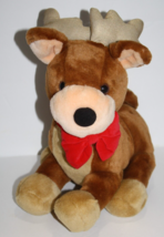Rich&#39;s Reindeer 12” Holiday Christmas Plush Stuffed Animal 1993 Vtg Goldsmith&#39;s - £15.16 GBP