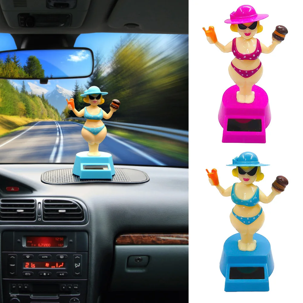 Car Decoration Dancing Doll Car Accessories Solar Power Toy Shaking Head... - £11.06 GBP