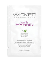 Wicked Sensual Care Simply Hybrid Lubricant - .1 Oz. - $1.50