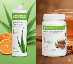 Herbal Tea Concentrate Cinnamon Flavor 3.6Oz &amp; Mandarin Aloe Pint Exp5/27 - $129.21 CAD