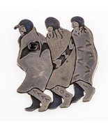 Sterling Silver Native American Figural Brooch Nice Patina! - $322.32 CAD
