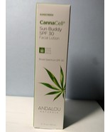 Andalou Naturals Cannacell Facial Lotion Sun Buddy Spf 30, 2.7  Fl Oz NIB - $311.14 MXN