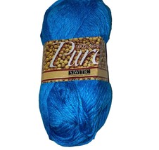 South West Trading Company PURE Soy Silk Worsted Yarn SWTC #079 Blue Soysilk - $6.50