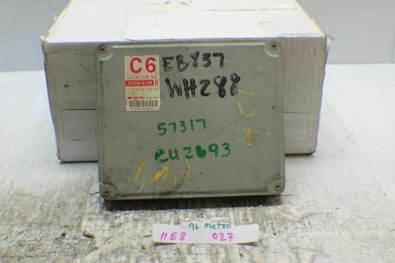 Primary image for 1996 Geo Metro 2 Door 1.3L AT Engine Control Unit ECU 3392051GF0 Module 27 11...