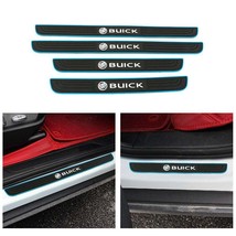 Brand New 4PCS Universal Buick Blue Rubber Car Door Scuff Sill Cover Pan... - £9.45 GBP