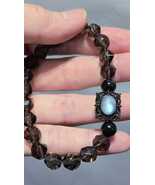 Dark Smoky Labradorite Charm Hypersthene Bracelet Trending Now Protectio... - $125.00