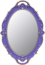 Vintage Wall Mirror Hanging Decorative Accent Retro Home Decor Oval Purple Small - £23.89 GBP