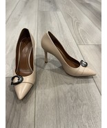 COACH Waverly Pump Heels with Signature Buckle in Beechwood, Size 7 B - $135.38 CAD